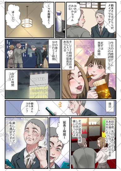 高級店の各デートプラン紹介漫画2